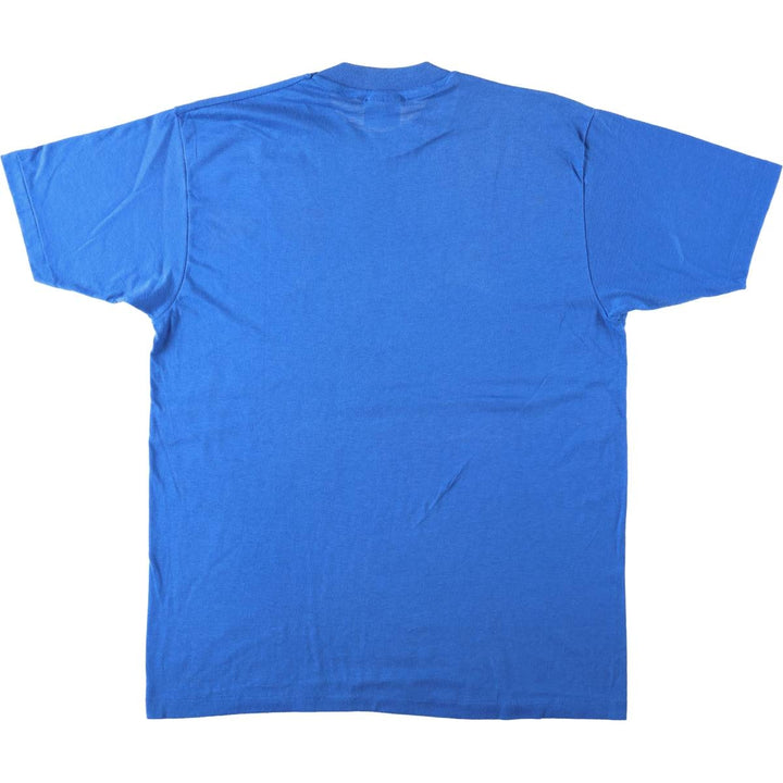 90'S Hanes Seabrook Advertising T-Shirt, Made in USA, Men's XL equivalent, Vintage cotton blue type Vintage Second Hand