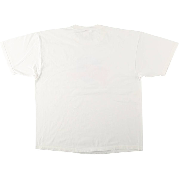 90'S Planet Hollywood Advertising T-Shirt, Made in USA, Men's XL equivalent, Vintage cotton white type Vintage Second Hand