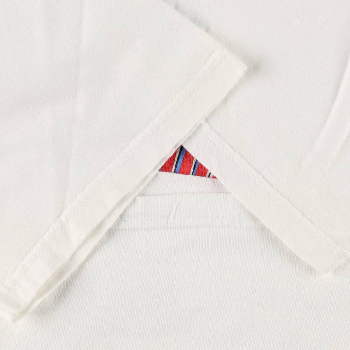 90'S Planet Hollywood Advertising T-Shirt, Made in USA, Men's XL equivalent, Vintage cotton white type Vintage Second Hand