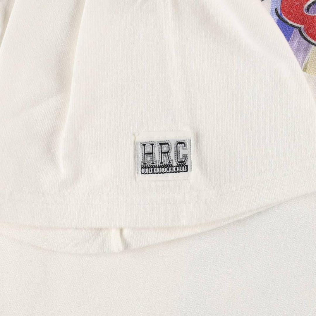 90'S HARD ROCK CAFE Heavy Tee Advertising T-shirt Made in USA Men's XL Vintage cotton white type Vintage Second Hand