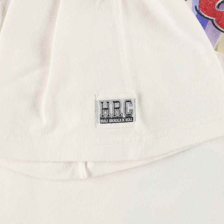 90'S HARD ROCK CAFE Heavy Tee Advertising T-shirt Made in USA Men's XL Vintage cotton white type Vintage Second Hand