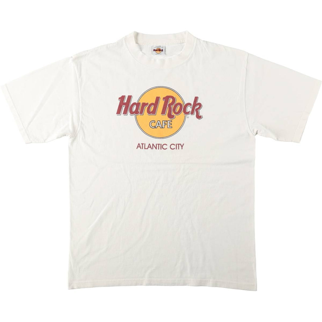 HARD ROCK CAFE Hard Rock Cafe Advertising T-shirt Made in USA Men's L Vintage cotton white type Vintage Second Hand