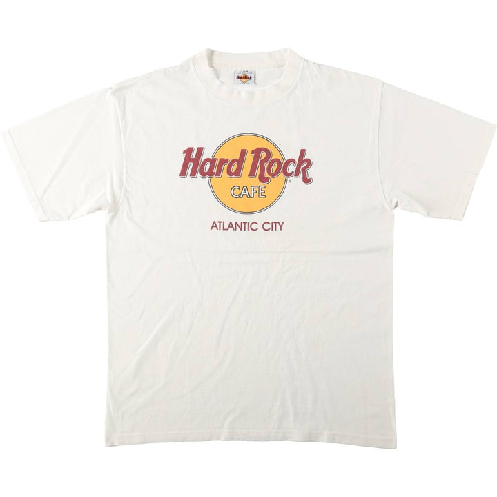 HARD ROCK CAFE Hard Rock Cafe Advertising T-shirt Made in USA Men's L Vintage cotton white type Vintage Second Hand