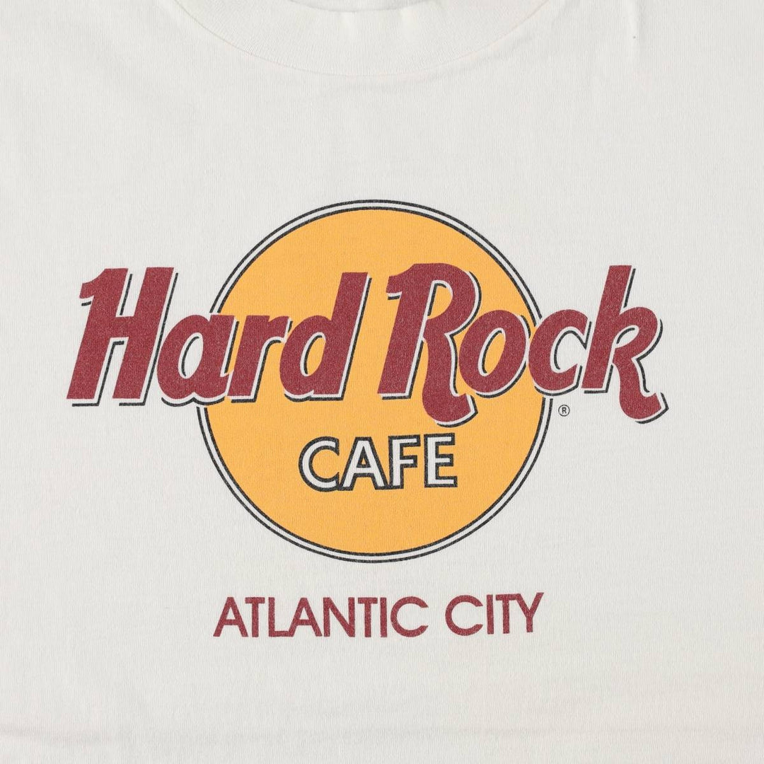 HARD ROCK CAFE Hard Rock Cafe Advertising T-shirt Made in USA Men's L Vintage cotton white type Vintage Second Hand