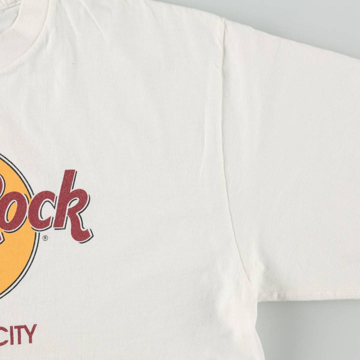HARD ROCK CAFE Hard Rock Cafe Advertising T-shirt Made in USA Men's L Vintage cotton white type Vintage Second Hand