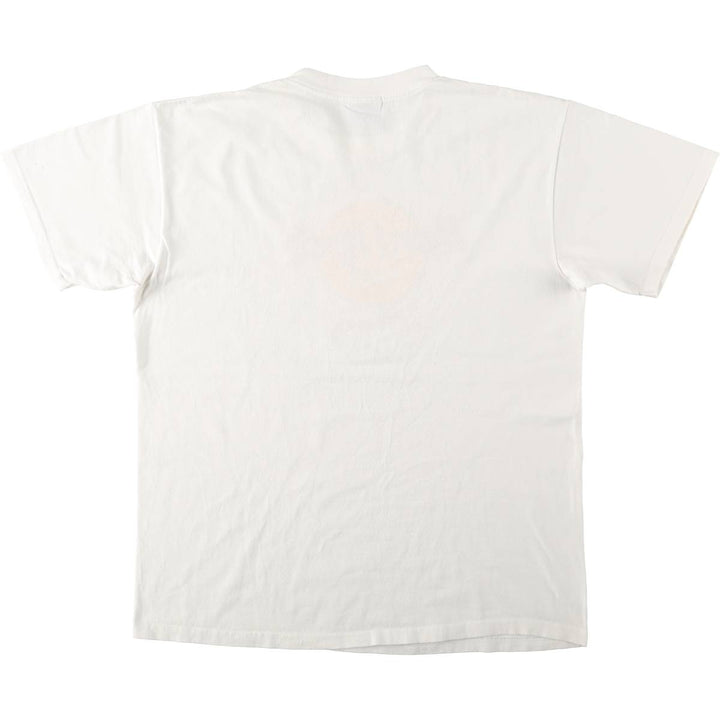 90'S HARD ROCK CAFE Hard Rock Cafe Advertising T-shirt Made in USA Men's L Vintage cotton white type Vintage Second Hand