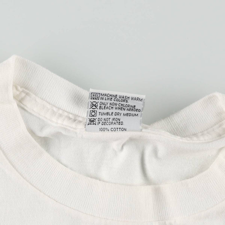 90'S HARD ROCK CAFE Hard Rock Cafe Advertising T-shirt Made in USA Men's L Vintage cotton white type Vintage Second Hand