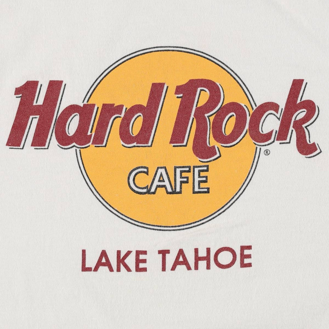 90'S HARD ROCK CAFE Hard Rock Cafe Advertising T-shirt Made in USA Men's L Vintage cotton white type Vintage Second Hand