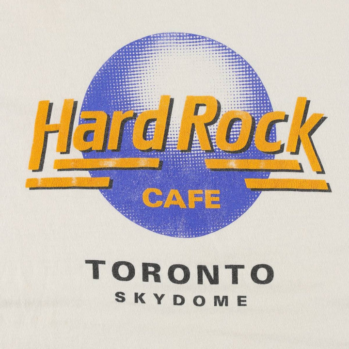 90'S Fruit of the Loom Hard Rock Cafe Advertising T-Shirt, Made in Canada, Men's Size M (approx.), Vintage cotton white type Vintage Second Hand