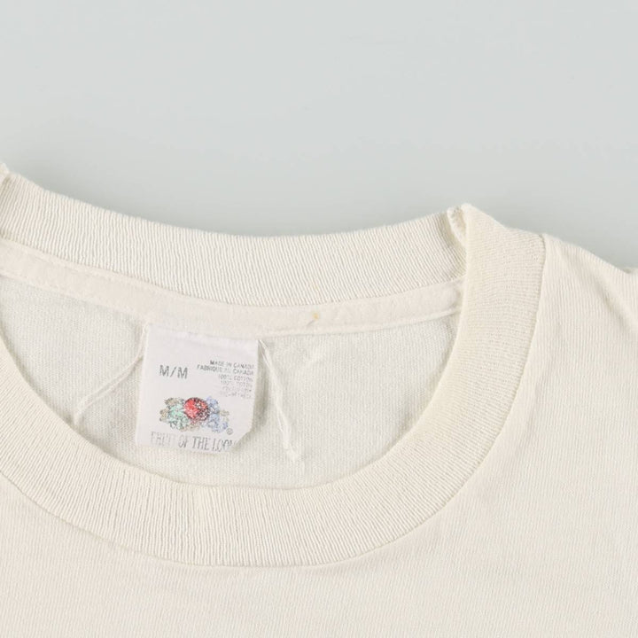 90'S Fruit of the Loom Hard Rock Cafe Advertising T-Shirt, Made in Canada, Men's Size M (approx.), Vintage cotton white type Vintage Second Hand