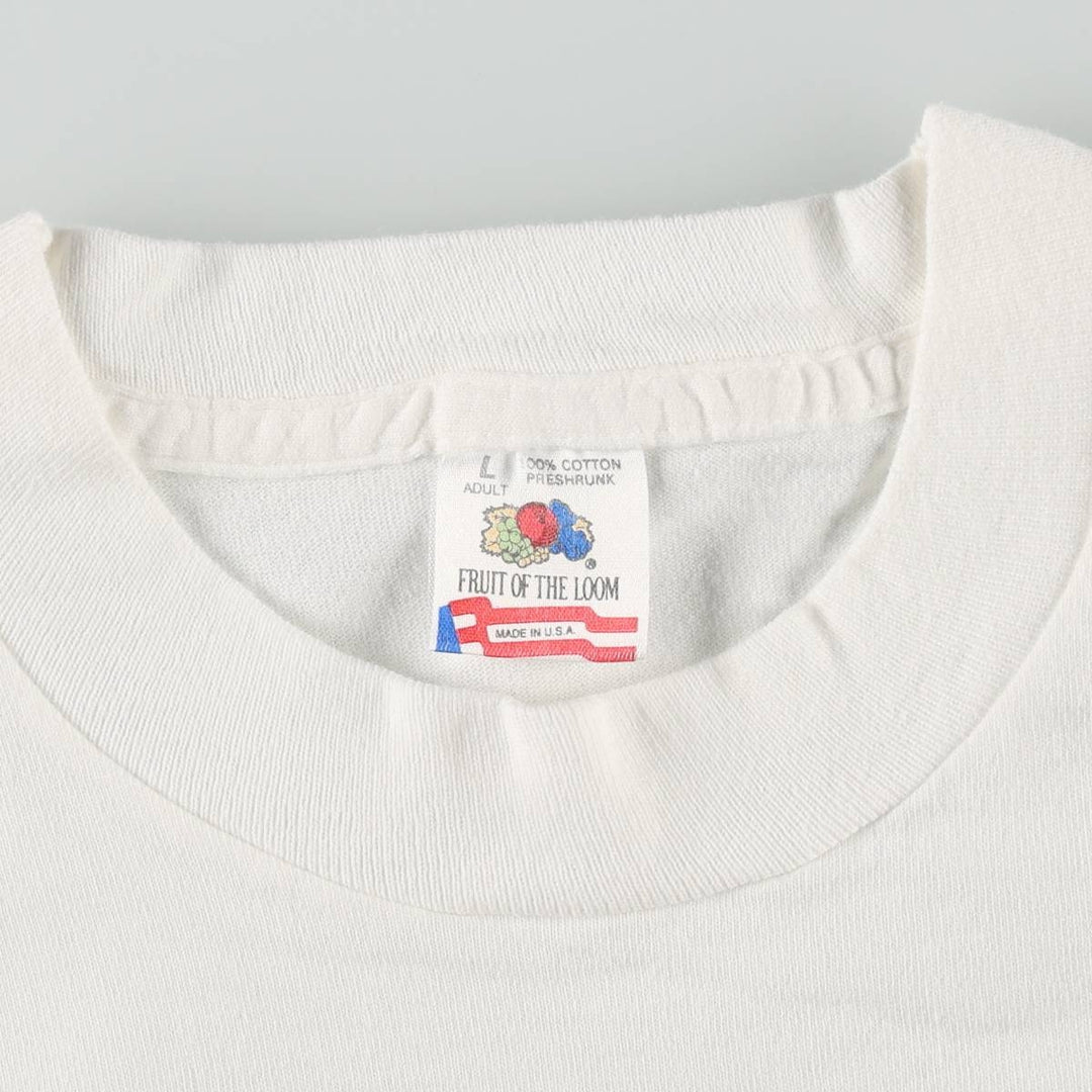 90'S Fruit of the Loom Cheers Advertising T-Shirt, Made in USA, Men's Size L (approx.), Vintage cotton black type Vintage Second Hand