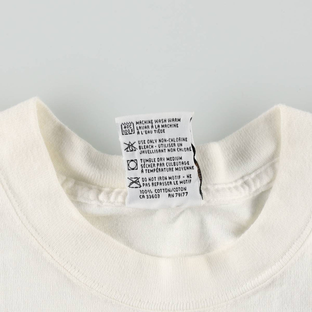 90'S HARD ROCK CAFE Heavy Tee Advertising T-shirt Men's XL Vintage cotton white type Vintage Second Hand