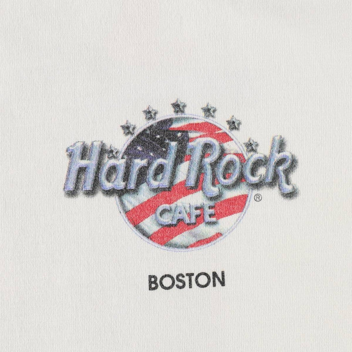 90'S HARD ROCK CAFE Heavy Tee Advertising T-shirt Men's XL Vintage cotton white type Vintage Second Hand