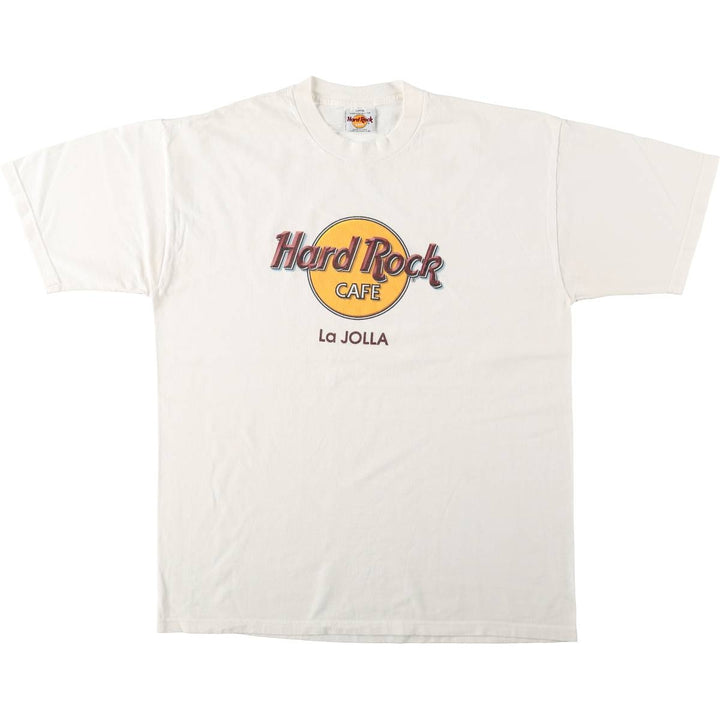 90'S HARD ROCK CAFE Hard Rock Cafe Advertising T-shirt Made in USA Men's L Vintage cotton white type Vintage Second Hand