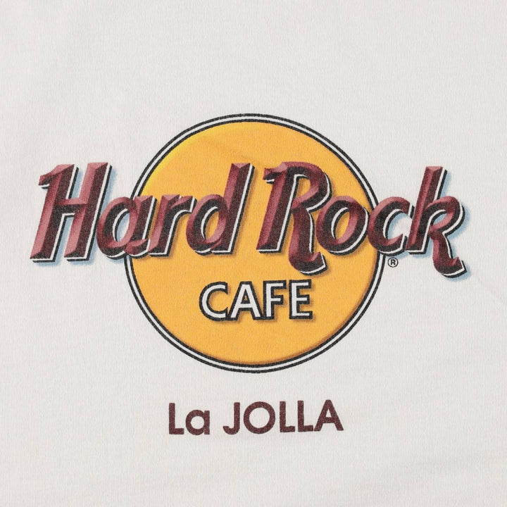90'S HARD ROCK CAFE Hard Rock Cafe Advertising T-shirt Made in USA Men's L Vintage cotton white type Vintage Second Hand