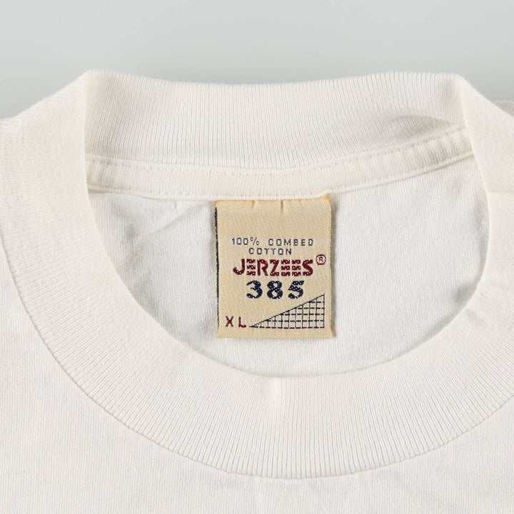 90'S Jerzees Hard Rock Cafe Advertising T-Shirt, Men's XL (approx.), Vintage cotton white type Vintage Second Hand
