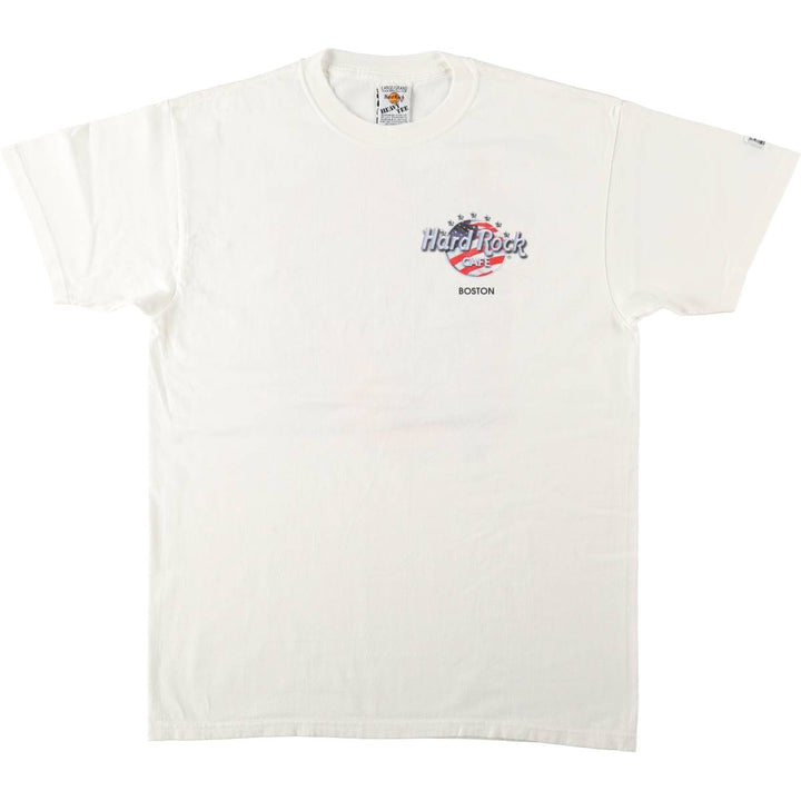 90'S Hard Rock Cafe Heavy Tee Advertising T-Shirt, Men's Size L (approx.), Vintage cotton white type Vintage Second Hand