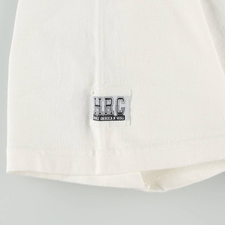 90'S Hard Rock Cafe Heavy Tee Advertising T-Shirt, Men's Size L (approx.), Vintage cotton white type Vintage Second Hand