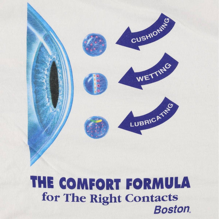 90'S Gildan Heavy Weight Boston Advance Advertising T-Shirt, Made in Canada, Men's XL equivalent, Vintage cotton white type Vintage Second Hand