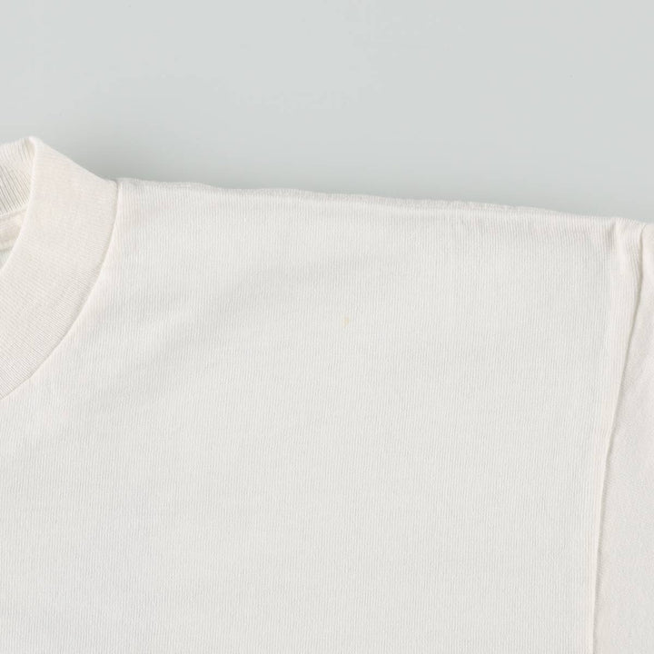90'S Gildan Heavy Weight Boston Advance Advertising T-Shirt, Made in Canada, Men's XL equivalent, Vintage cotton white type Vintage Second Hand