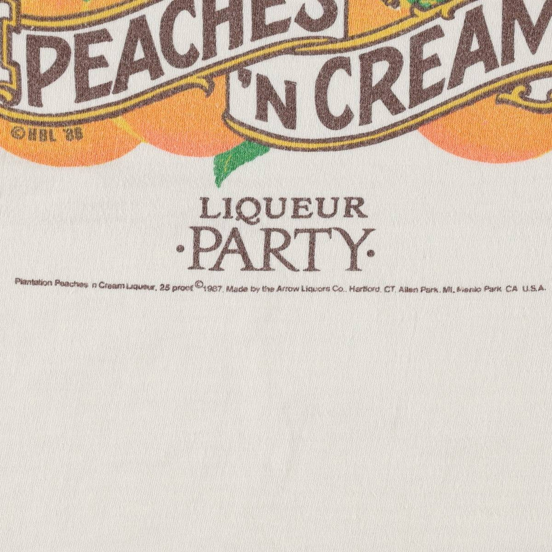 80'S Tuff-Ones by Champion The Great Plantation Advertising T-Shirt, Made in USA, Men's XL equivalent, Vintage cotton white type Vintage Second Hand