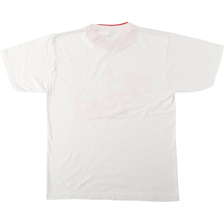 90'S SUGAR CREEK HEAVYWEIGHT BUDWEISER Advertising T-Shirt, Made in USA, Men's Size L (Equivalent), Vintage unclear white type Vintage Second Hand