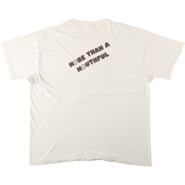 90'S Hanes BEEFY-T HOOTERS advertising t-shirt, made in USA, men's size XXL equivalent, vintage. cotton white type Vintage Second Hand