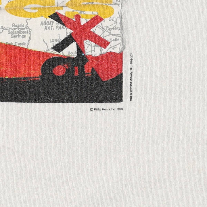 90'S Fruit of the Loom Marlboro Unlimited Advertising T-Shirt, Made in USA, Men's XL equivalent, Vintage cotton white type Vintage Second Hand