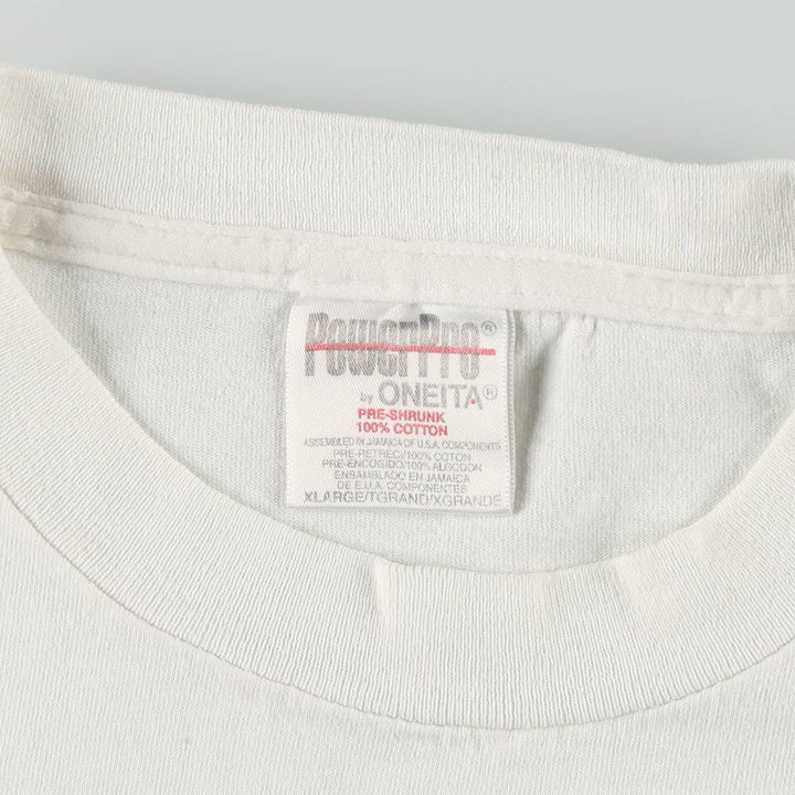 90'S POWER PRO by ONEITA UNIVERSAL STUDIO Advertising T-Shirt, Men's XL equivalent, Vintage cotton white type Vintage Second Hand