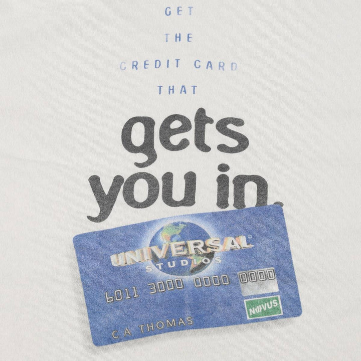 90'S POWER PRO by ONEITA UNIVERSAL STUDIO Advertising T-Shirt, Men's XL equivalent, Vintage cotton white type Vintage Second Hand