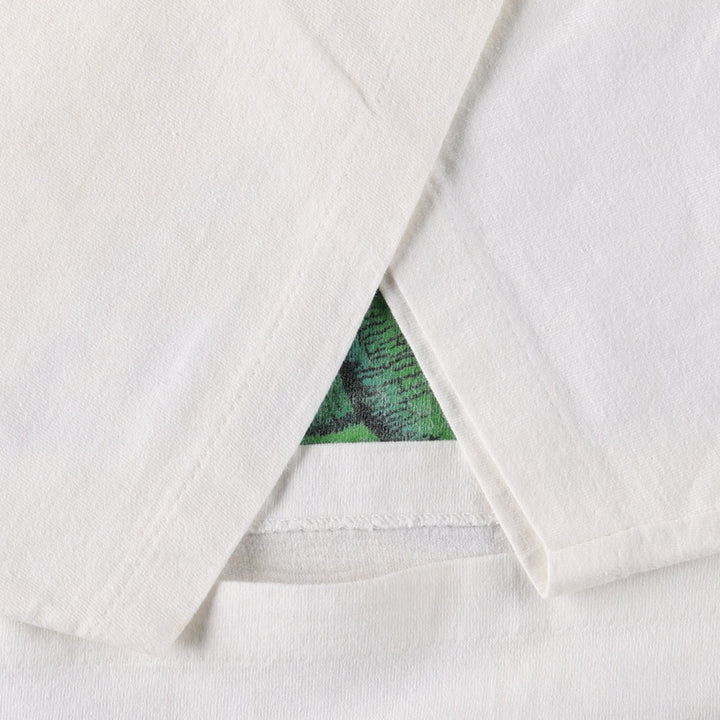90'S J and B Lizard Pattern Animal T-Shirt, Men's Size L (Equivalent), Vintage unclear white type Vintage Second Hand