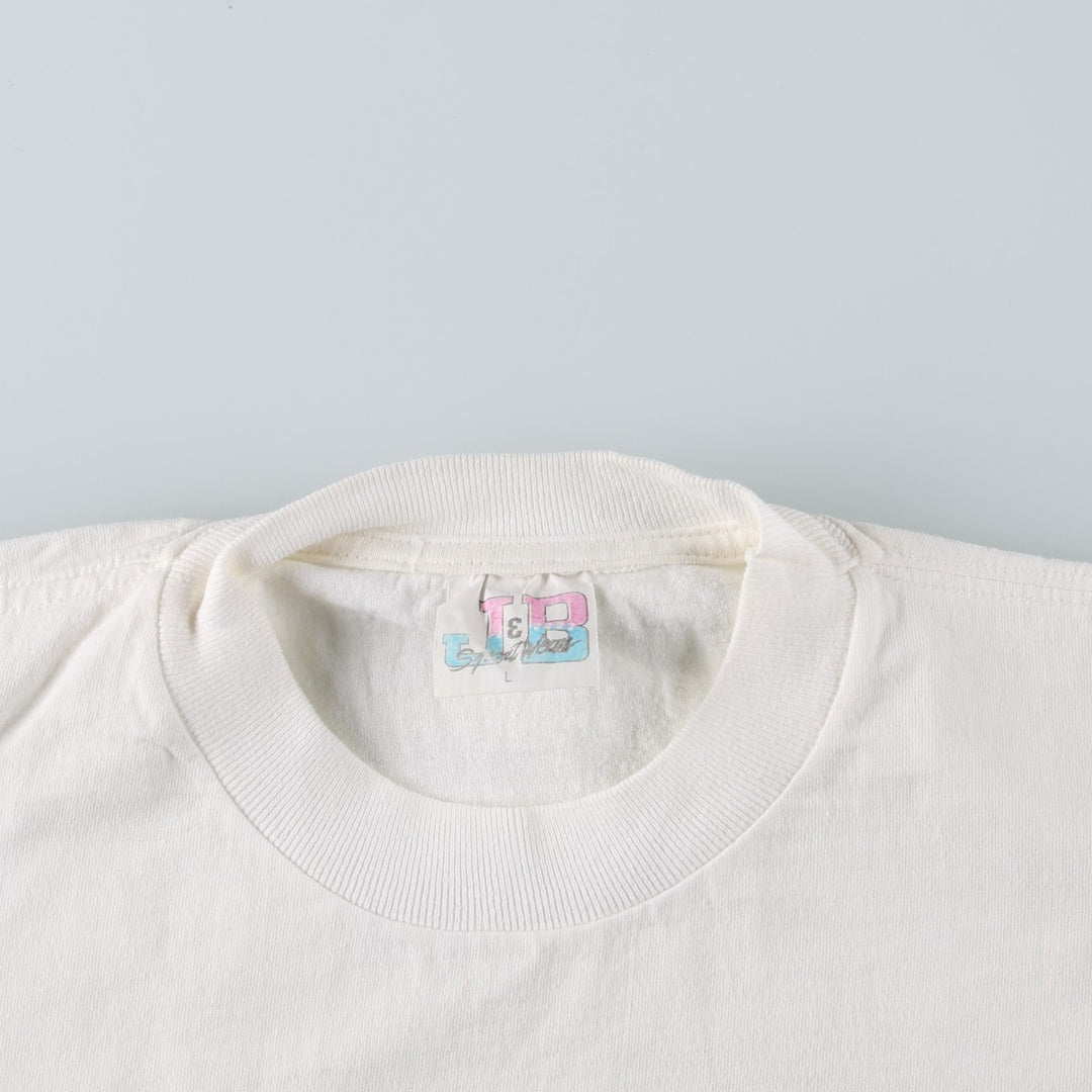 90'S J and B Lizard Pattern Animal T-Shirt, Men's Size L (Equivalent), Vintage unclear white type Vintage Second Hand