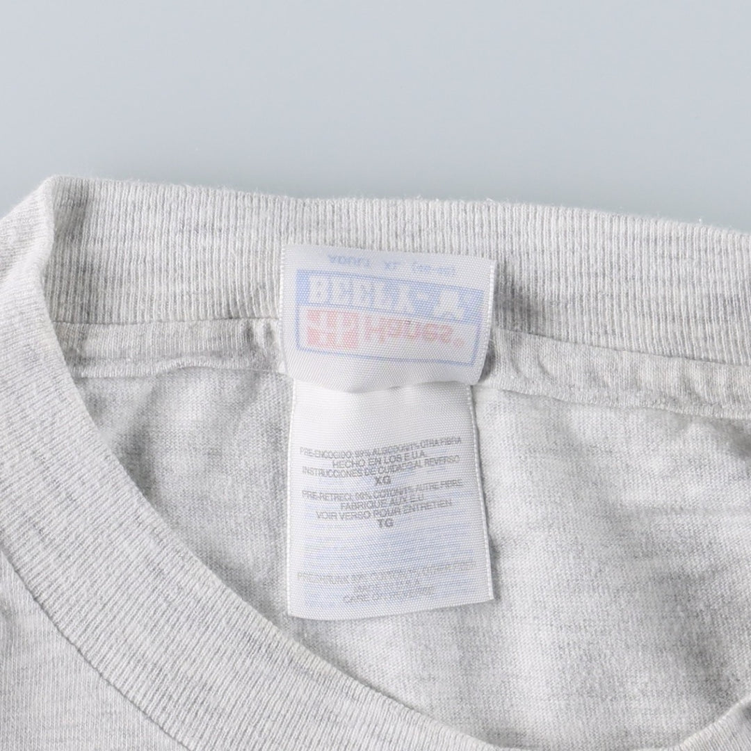 90'S Hanes BEEFY-T Animal T-Shirt, Made in USA, Men's XL equivalent, Vintage cotton gray type Vintage Second Hand