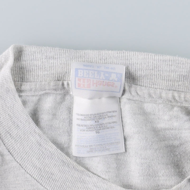 90'S Hanes BEEFY-T Animal T-Shirt, Made in USA, Men's XL equivalent, Vintage cotton gray type Vintage Second Hand
