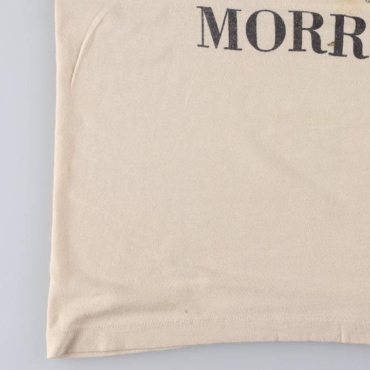 90'S MORRIS Cat Pattern Animal T-Shirt, Men's Size S (Equivalent), Vintage unclear Beige type Vintage Second Hand