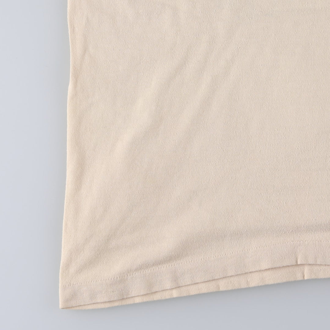 90'S MORRIS Cat Pattern Animal T-Shirt, Men's Size S (Equivalent), Vintage unclear Beige type Vintage Second Hand