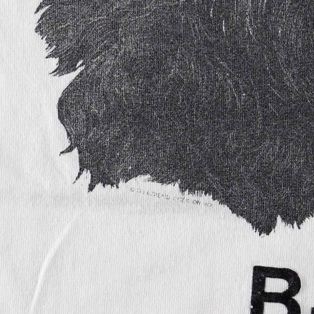 90'S All Sport BOUVIER DES FLANDRES Dog Print Animal T-Shirt, Made in USA, Men's XL equivalent, Vintage cotton white type Vintage Second Hand