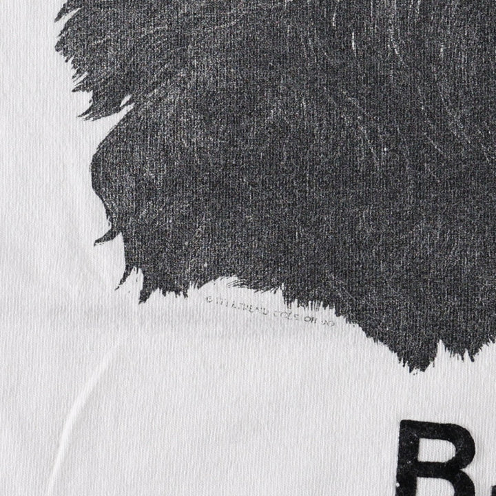 90'S All Sport BOUVIER DES FLANDRES Dog Print Animal T-Shirt, Made in USA, Men's XL equivalent, Vintage cotton white type Vintage Second Hand