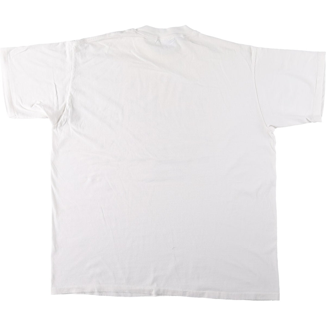 90'S All Sport Fish Print Animal T-Shirt, Made in USA, Men's XXL equivalent, Vintage cotton white type Vintage Second Hand