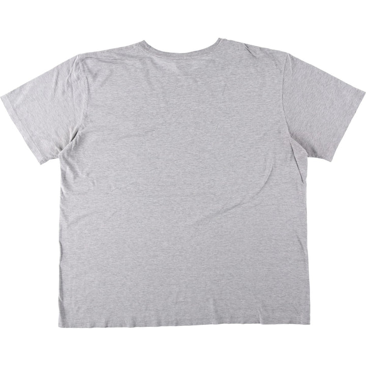 Ralph Lauren POLO by Ralph Lauren Short-Sleeve T-Shirt with One-Point Logo, Men's Size XL (approx.) cotton gray type Vintage Second Hand