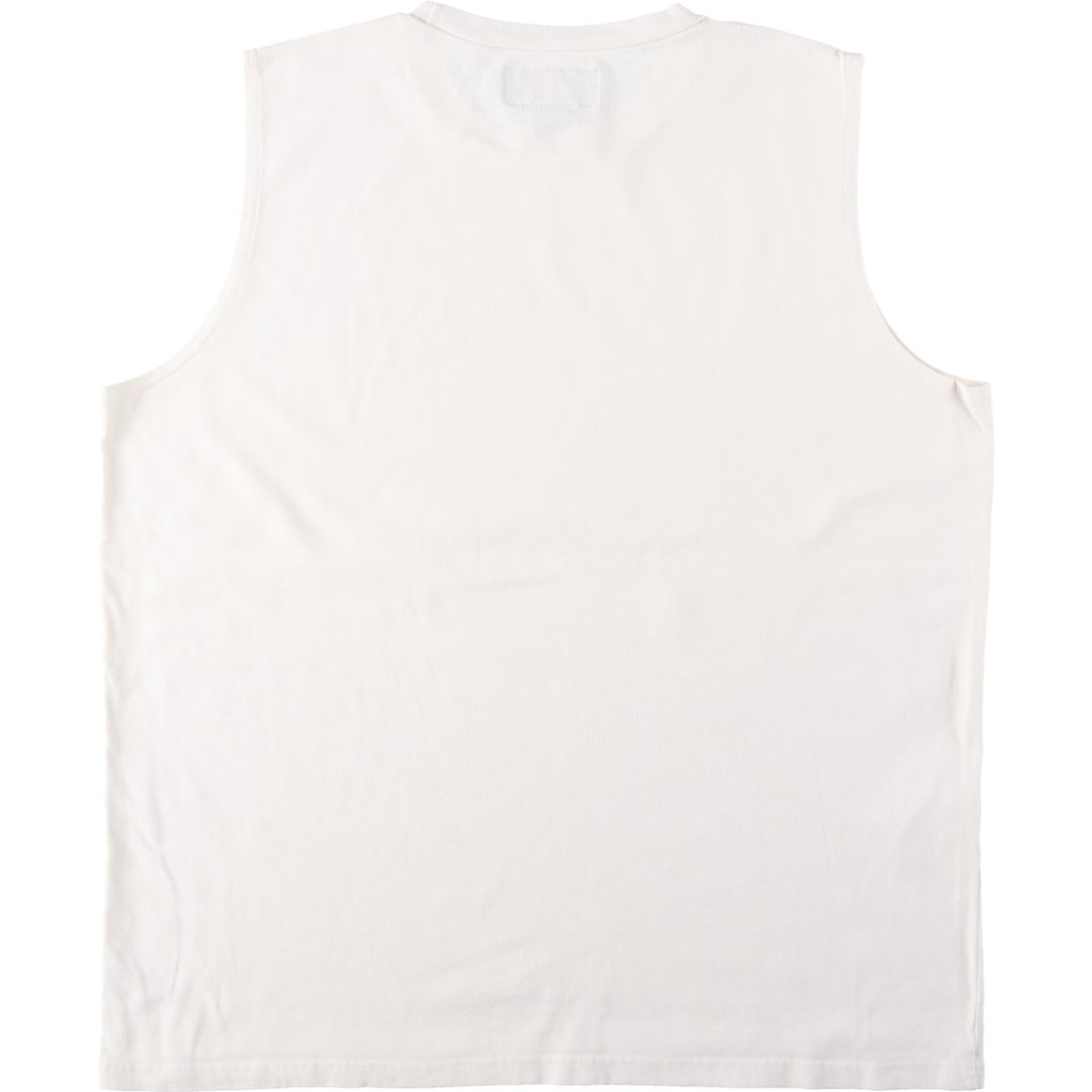 90'S Ralph Lauren POLO SPORT Sleeveless Logo T-Shirt, Men's Size L (approx.), Vintage cotton unbleached Vintage Second Hand
