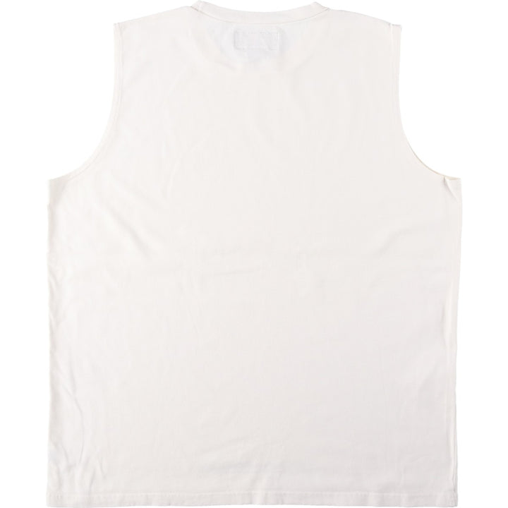 90'S Ralph Lauren POLO SPORT Sleeveless Logo T-Shirt, Men's Size L (approx.), Vintage cotton unbleached Vintage Second Hand