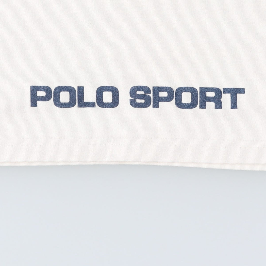 90'S Ralph Lauren POLO SPORT Sleeveless Logo T-Shirt, Men's Size L (approx.), Vintage cotton unbleached Vintage Second Hand