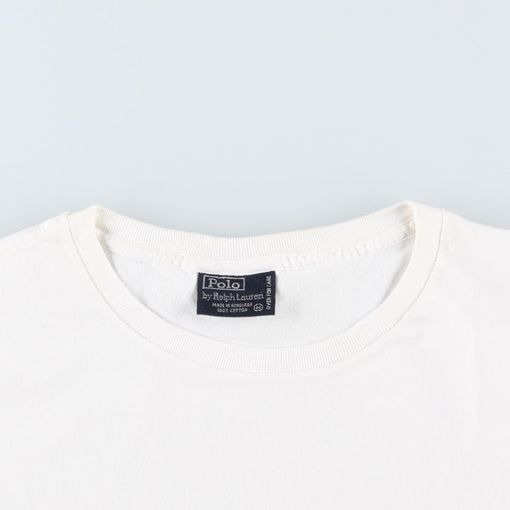 Ralph Lauren POLO by Ralph Lauren Short Sleeve One Point Logo Pocket T-Shirt Men's M cotton white type Vintage Second Hand