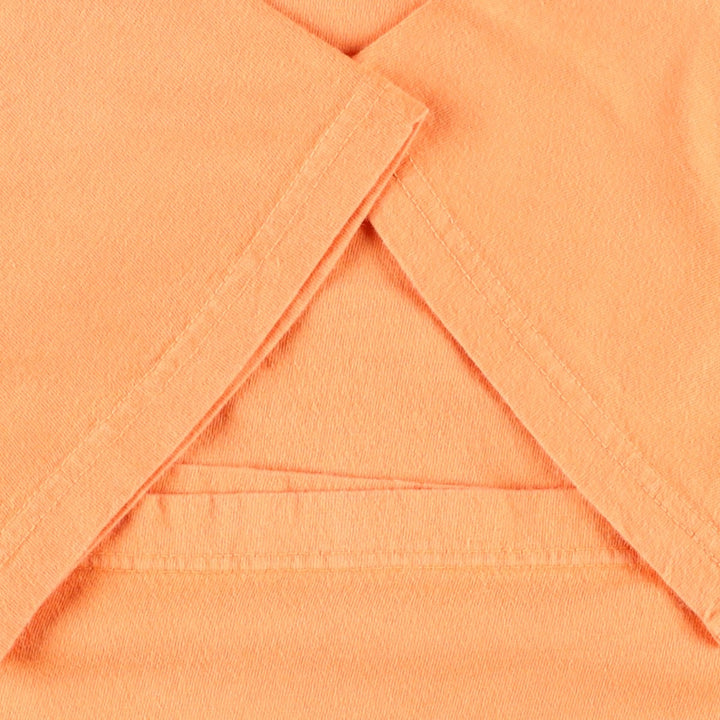 Ralph Lauren POLO by Ralph Lauren Short-Sleeve T-Shirt with One-Point Logo Pocket, Men's Size S (approx.) cotton orange type Vintage Second Hand