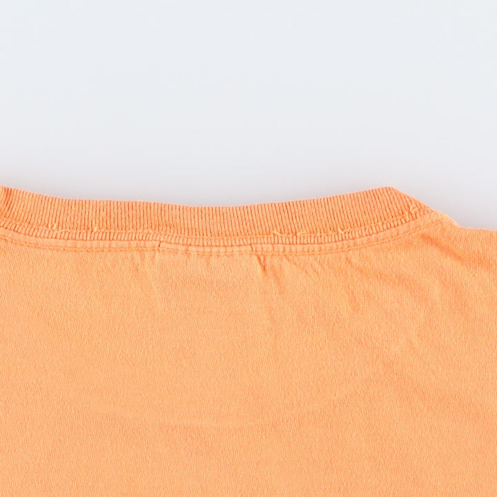 Ralph Lauren POLO by Ralph Lauren Short-Sleeve T-Shirt with One-Point Logo Pocket, Men's Size S (approx.) cotton orange type Vintage Second Hand