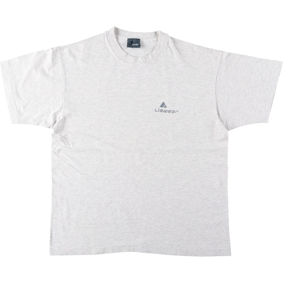 90'S Liz Wear Short-Sleeve Printed T-Shirt, Men's Size M (Equivalent), Vintage unclear gray type Vintage Second Hand