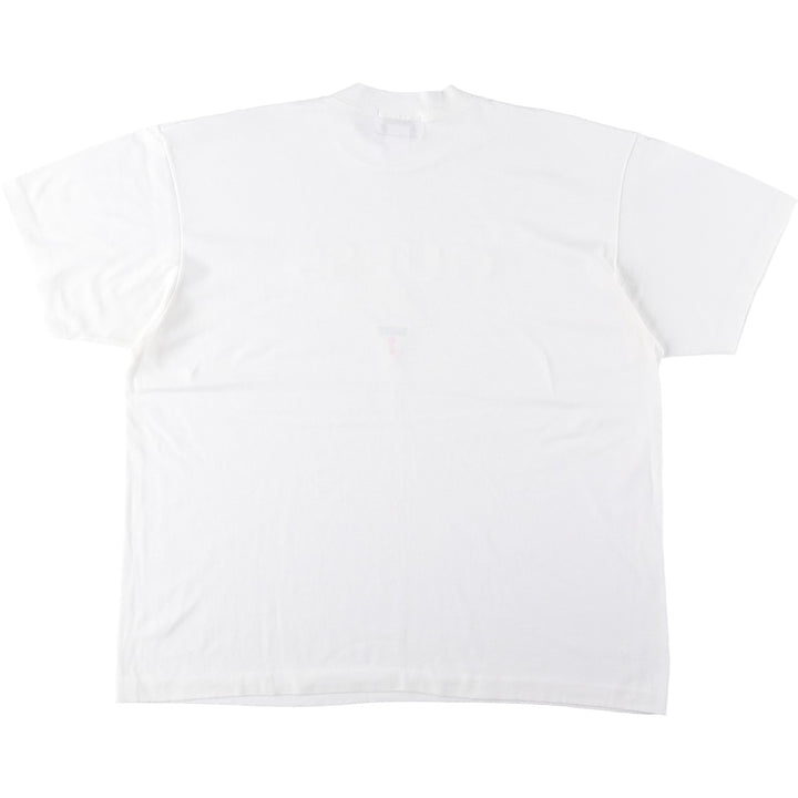 90'S GUESS Short-Sleeve Logo T-Shirt, Made in USA, Men's Size L (Equivalent), Vintage polyester white type Vintage Second Hand