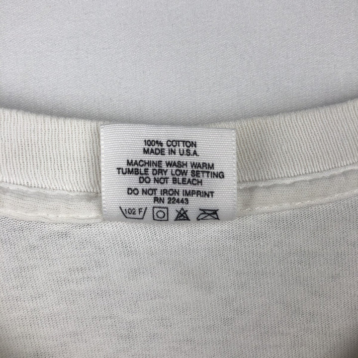 90'S Quiksilver surf/skate t-shirt, made in USA, men's size L equivalent, vintage. cotton white type Vintage Second Hand