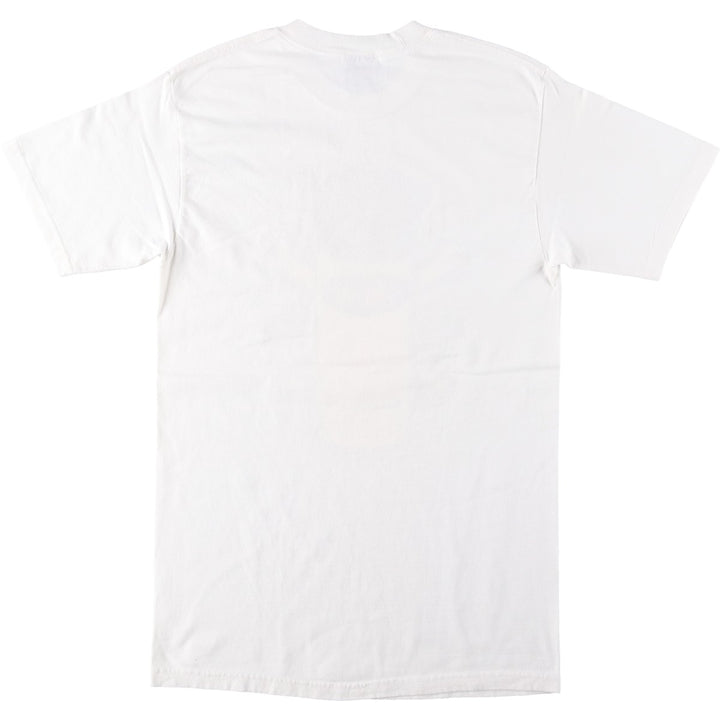 STUSSY surf skate T-shirt, size M for men cotton white type Vintage Second Hand